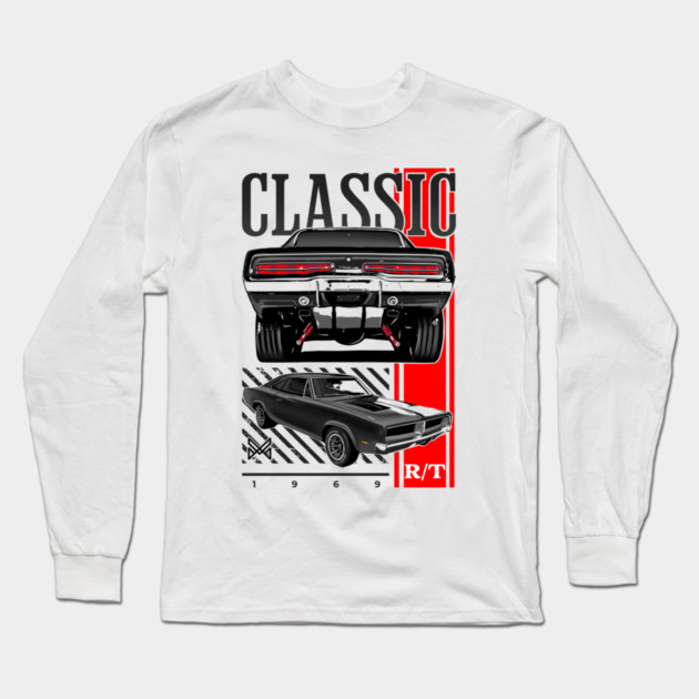 Dodge charger Long Sleeve T-Shirt by monsalveautos