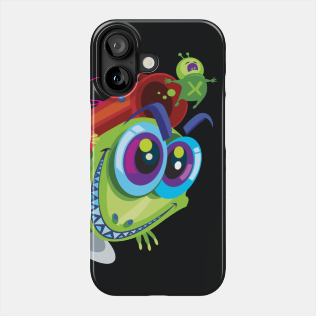 Funny Lizard Blasting Alien Phone Case by Kevin's Store 2