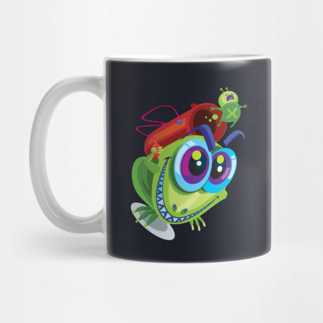 Funny Lizard Blasting Alien by Kevin's Store 2