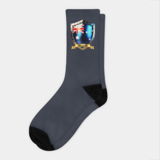 Adams Family Australia Shield, Heritage Power Crest Socks