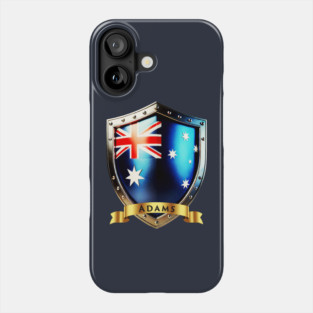 Adams Family Australia Shield, Heritage Power Crest Phone Case