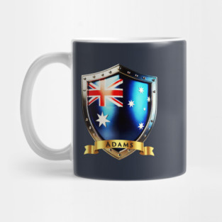 Adams Family Australia Shield, Heritage Power Crest Mug