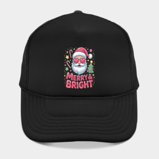 Santa Christmas Merry and Bright Merry Christmas Hat