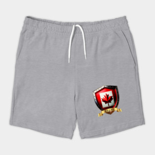 Adams Family Canada Shield, Maple Leaf Pride Crest Shorts