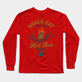 Whack-Bat Hot Box Derby (...just the back) Long Sleeve T-Shirt