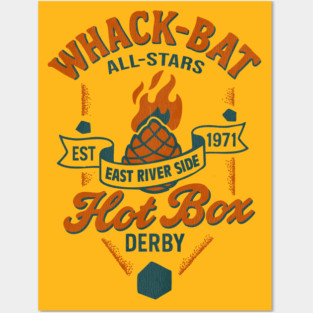 Whack-Bat Hot Box Derby (...just the back) Posters and Art
