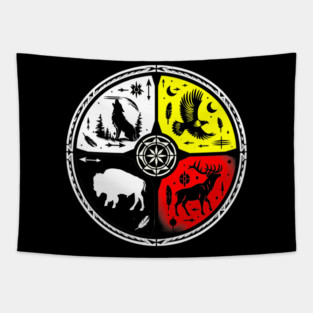 Native American Medicine Wheel Tapestry