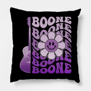Boone Personalized Name Vintage Purple 80s Retro Girls Women Pillow