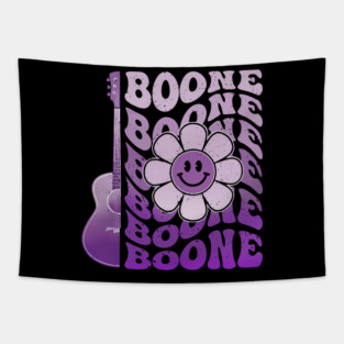 Boone Personalized Name Vintage Purple 80s Retro Girls Women Tapestry