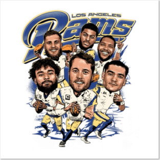 Los Angeles Rams Football Team Caricature Posters and Art