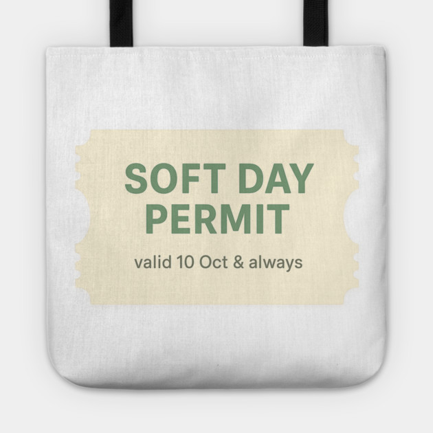 Soft Day Permit Tote by Fauzi's Store