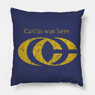 Caitlin Clark CC Logo Shirt Vintage Pillow