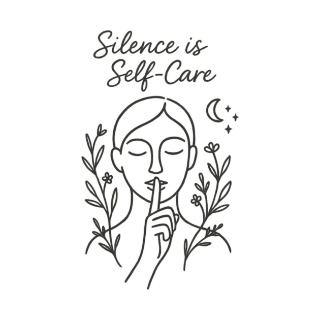 Silence Is Self-Care by Fauzi's Store