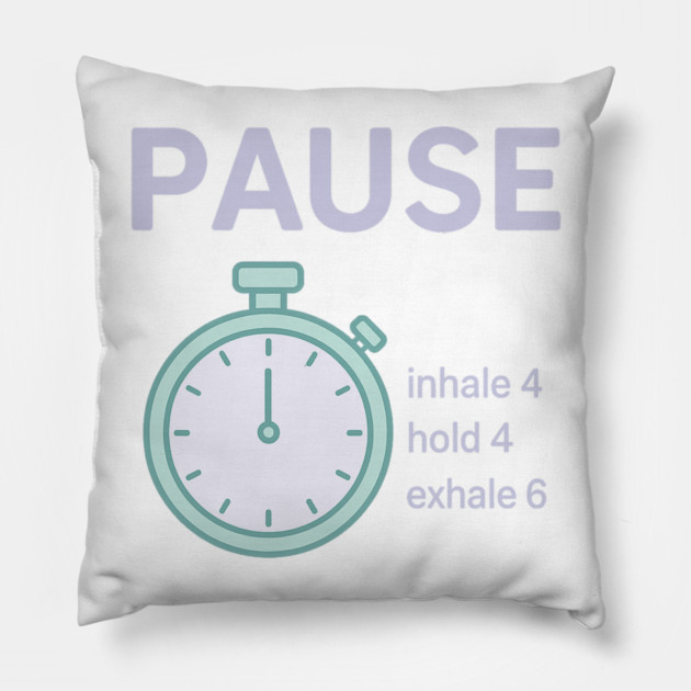 Pause (Panic? Pause) Pillow by Fauzi's Store