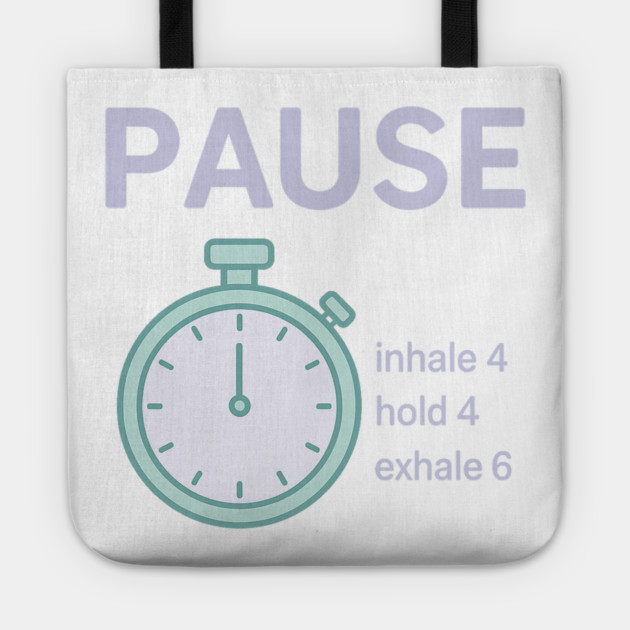Pause (Panic? Pause) Tote by Fauzi's Store