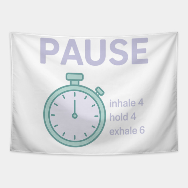 Pause (Panic? Pause) Tapestry by Fauzi's Store