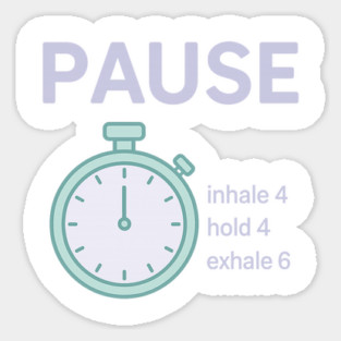 Pause (Panic? Pause) Sticker
