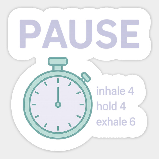 Pause (Panic? Pause) Magnet by Fauzi's Store