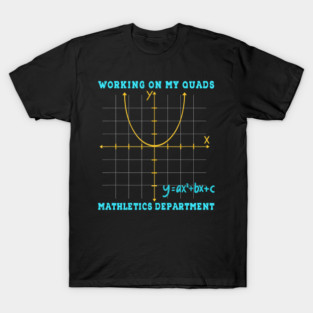 Funny Quadratic Equation Math Graph Joke T-Shirt