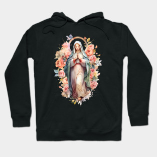 Blessed Mother Mary Knows Best Catholic Mother's Day Hoodie