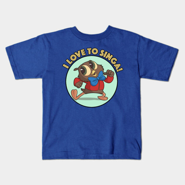 I Love To Singa! Kids T-Shirt by JoTheZette