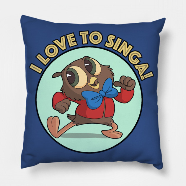 I Love To Singa! Pillow by JoTheZette