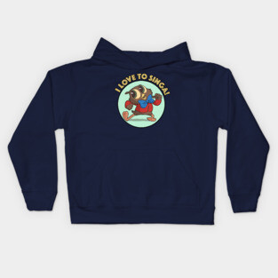 I Love To Singa! Kids Hoodie