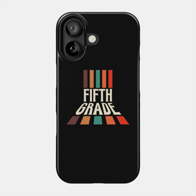 Retro 5th Grade Teacher Phone Case by The WYLD Tribe