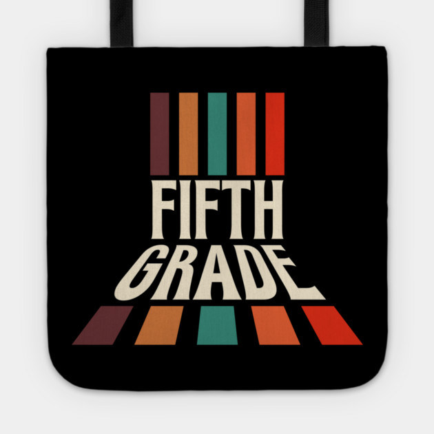 Retro 5th Grade Teacher Tote by The WYLD Tribe