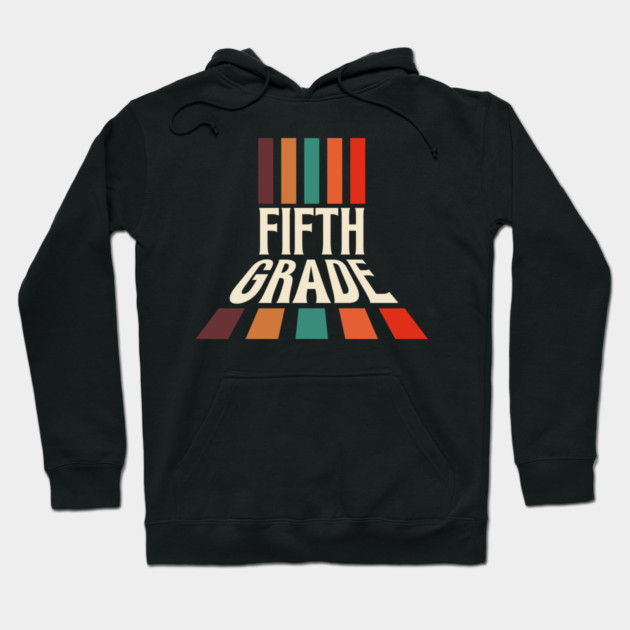 Retro 5th Grade Teacher Hoodie by The WYLD Tribe