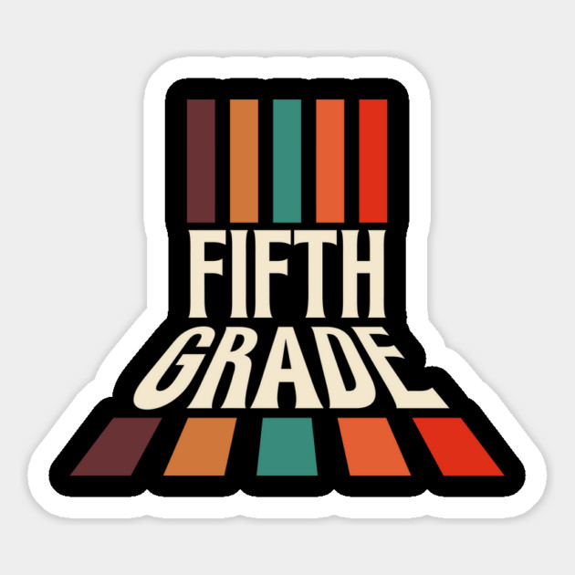 Retro 5th Grade Teacher Magnet by The WYLD Tribe