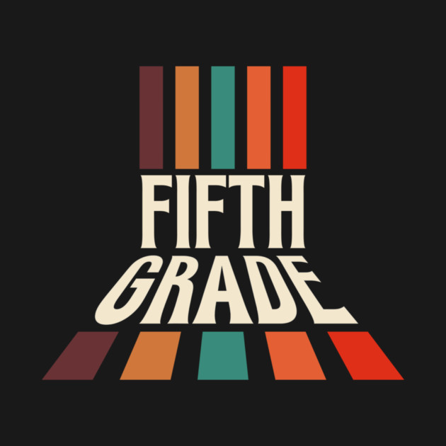 Retro 5th Grade Teacher by The WYLD Tribe