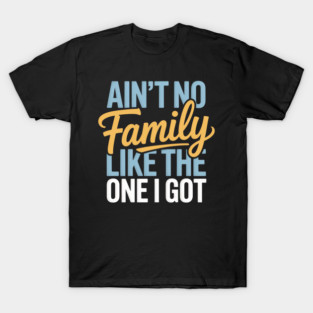 Ain’t No Family Like The One I Got Bold Retro Shirt T-Shirt