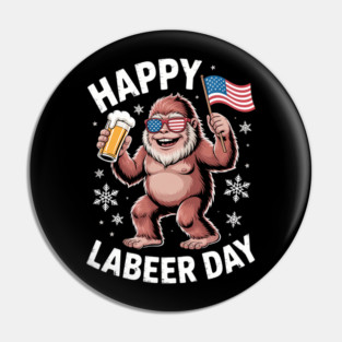 Labor Day American Flag Patriotic Pin