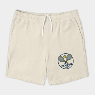 US Open 2025 Tennis Championship Vintage Rackets Logo Shorts