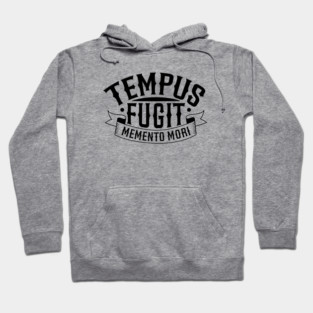 Latin - Tempus fugit memento mori Hoodie