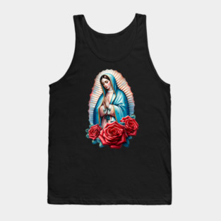 Virgen de Guadalupe Our Lady of Guadalupe Catholic Mary Tank Top