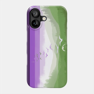 Genderqueer Landscape Phone Case