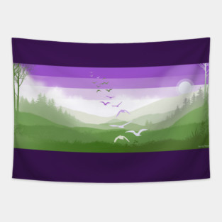 Genderqueer Landscape Tapestry