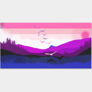 Genderfluid Landscape Posters and Art
