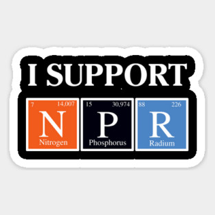 I Support NPR Sticker
