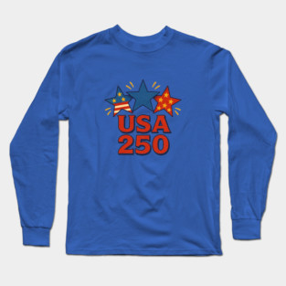 USA 250th Anniversary 2026 Patriotic Semiquincentennial Celebration Design Long Sleeve T-Shirt