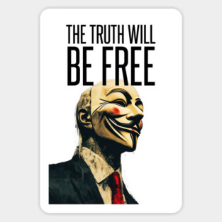 Anonymous: The Truth Will Be Free Sticker
