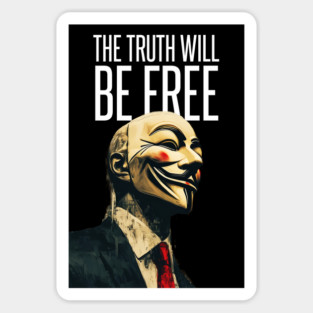 Anonymous: The Truth Will Be Free Sticker