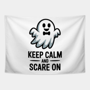Keep Calm and Scare On Tapestry