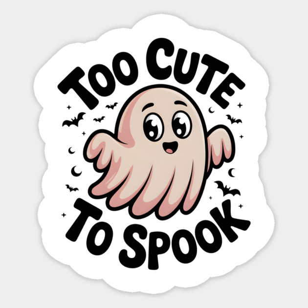 Too Cute To Spook Sticker by Frank Ring