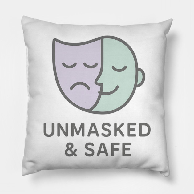 Unmasked & Safe (Mask Off) Pillow by Fauzi's Store