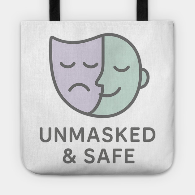Unmasked & Safe (Mask Off) Tote by Fauzi's Store