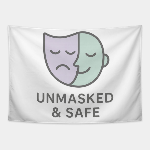Unmasked & Safe (Mask Off) Tapestry by Fauzi's Store