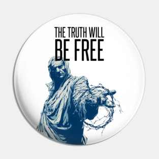 Anonymous: The Truth Will Be Free Pin
